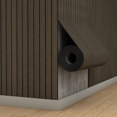 कल्याणकारी गृह सजावट के लिए IXPE फोम परत के साथ नरम लकड़ी के स्लैट दीवार पैनल