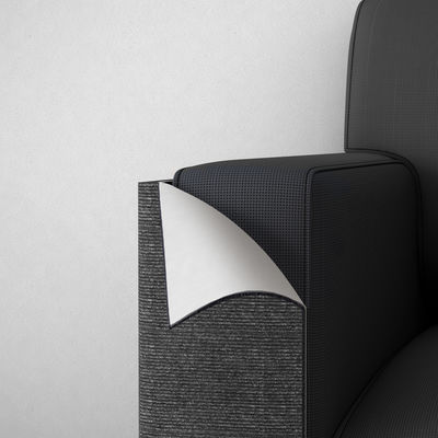 लकड़ी के बिल्ली के पेड़ों की सुरक्षा के लिए ब्लैक सेल्फ-एडहेसिव कैट स्क्रैचिंग कालीन