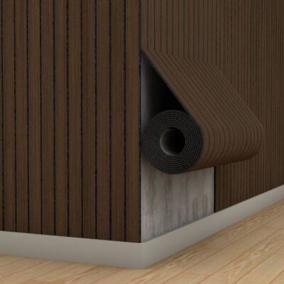 कल्याणकारी गृह सजावट के लिए IXPE फोम परत के साथ नरम लकड़ी के स्लैट दीवार पैनल